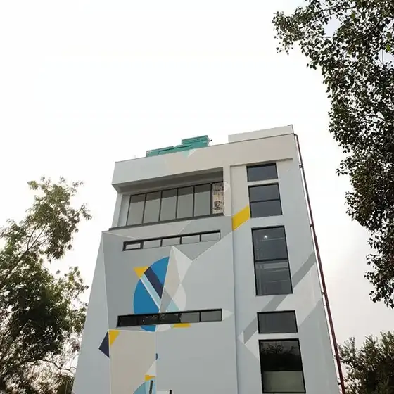 The BoulderBox building from the front